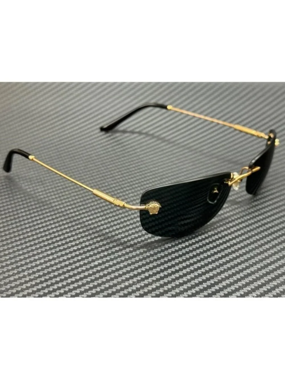 New Versace Men Gold Sunglasses 60-18-135